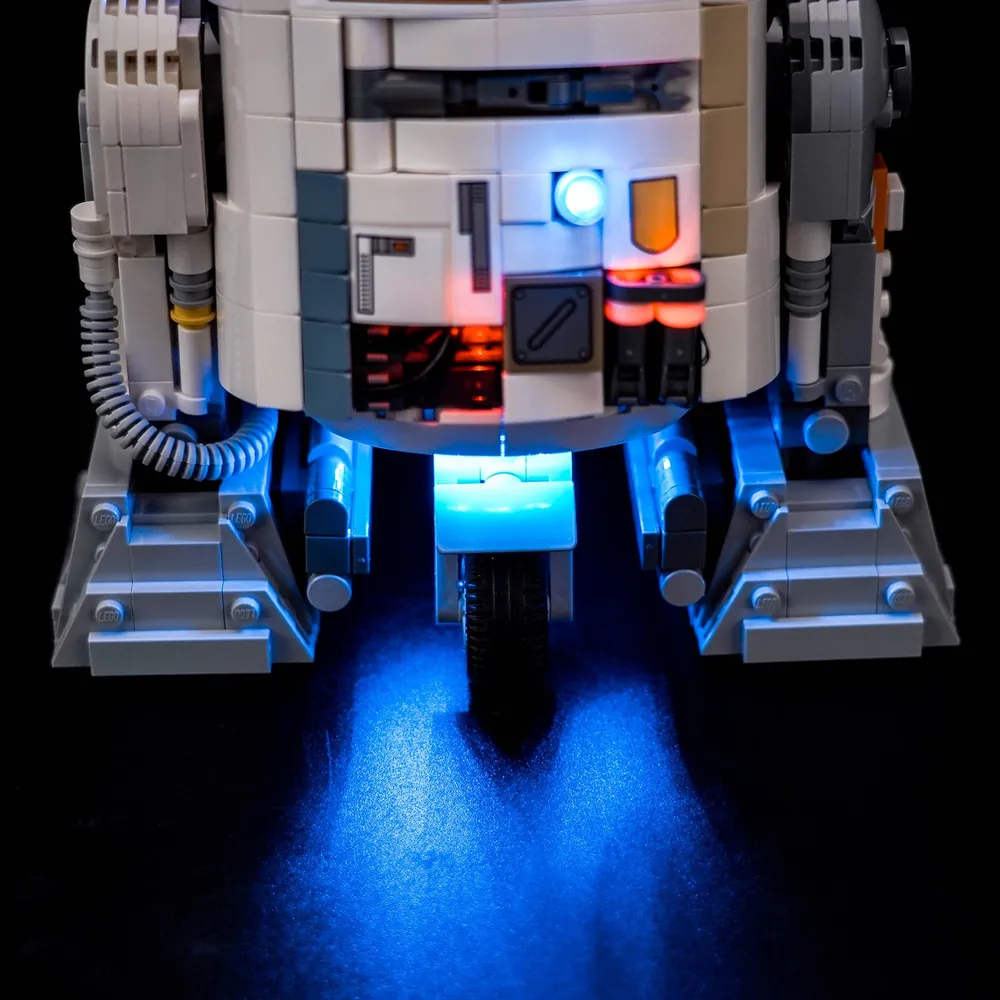 BrickBling lighting zones on Chopper astromech model