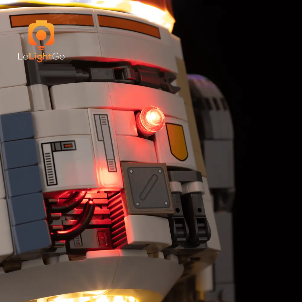 Modular micro LEDs for LEGO Star Wars C1-10P astromech