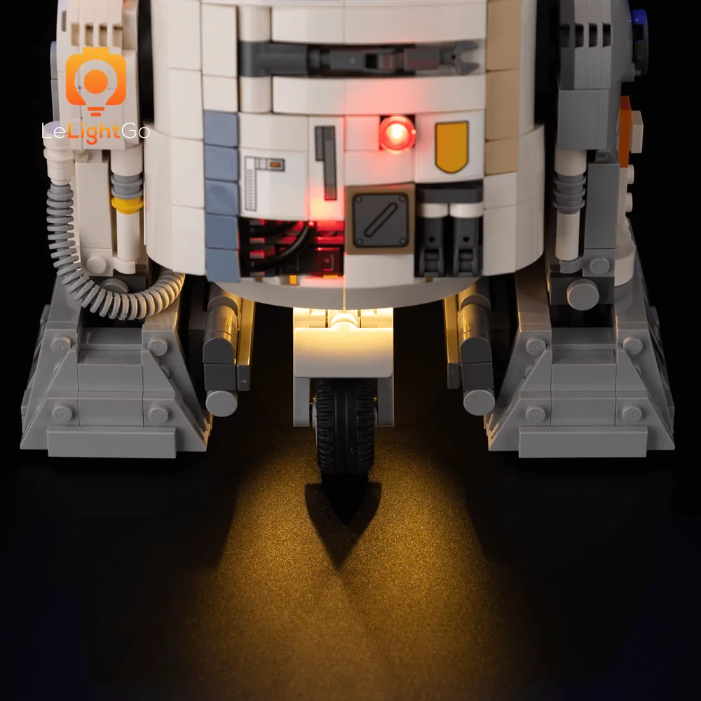 LeLightGo lighting zones on Chopper droid model