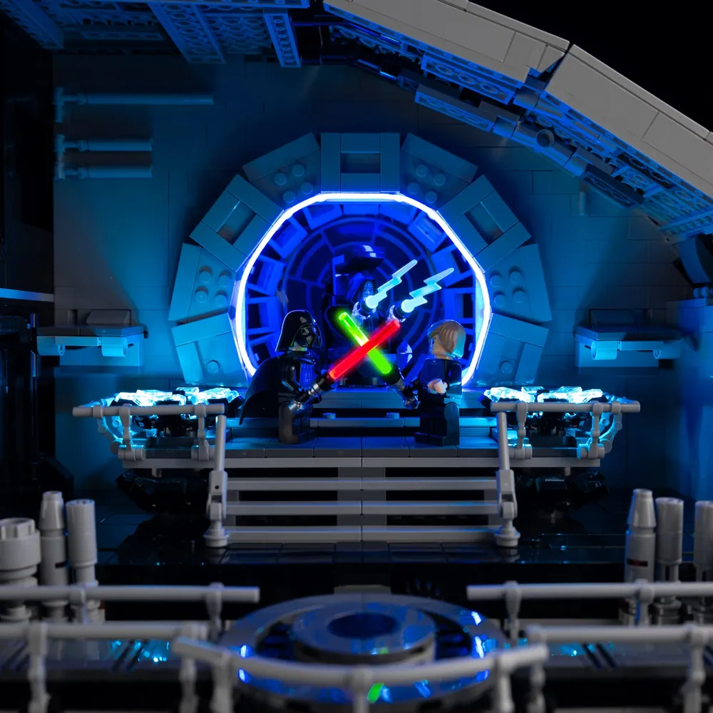 Remote control version of Game of Bricks Death Star LED kit