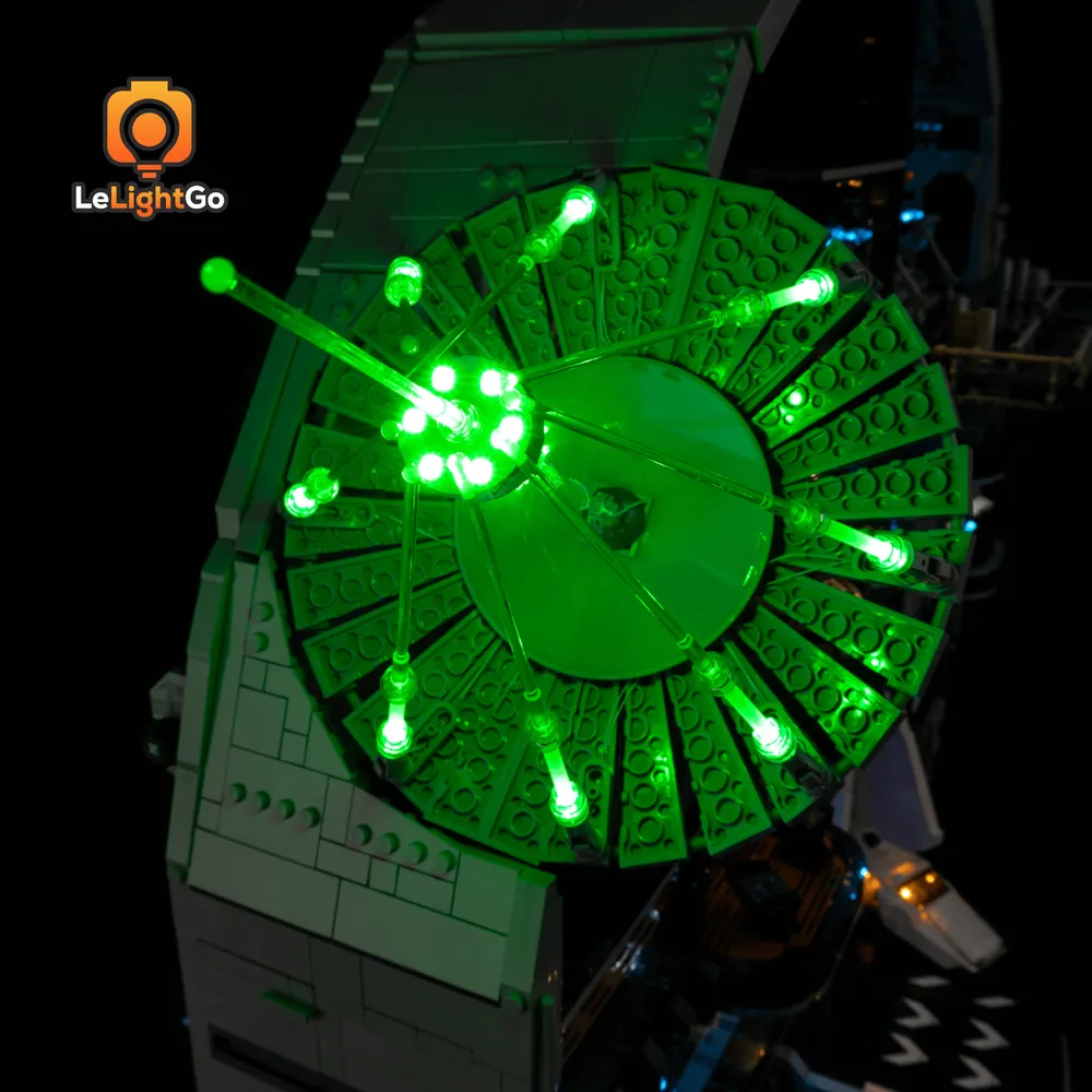 Remote and sound version of LeLightGo Death Star LED kit