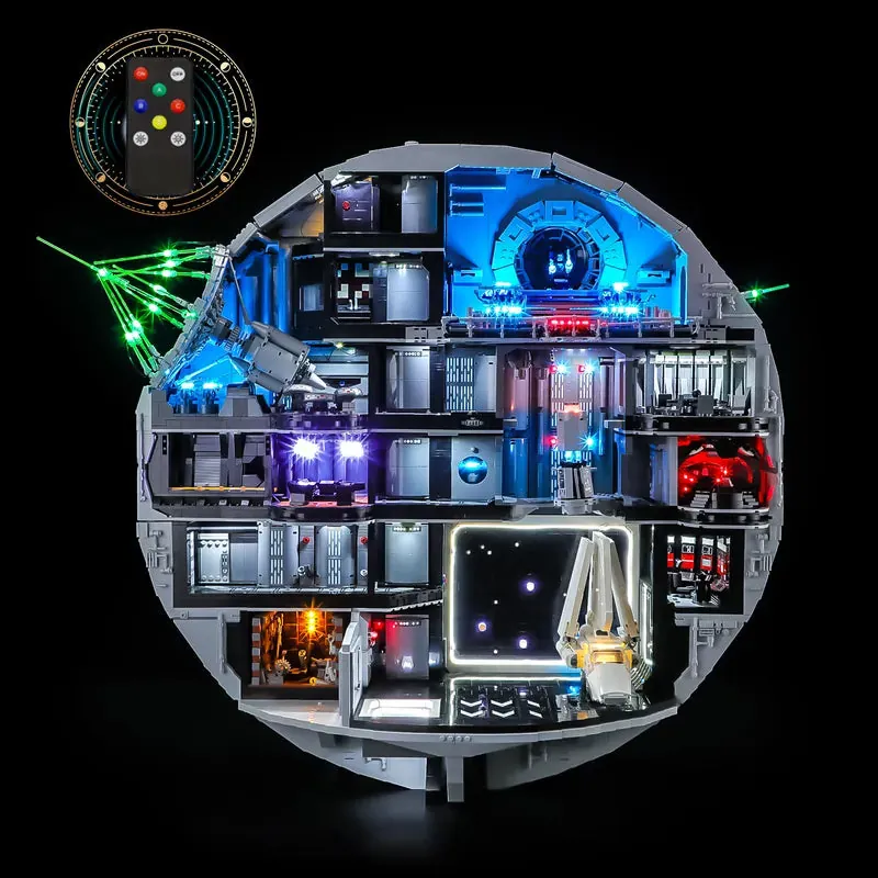 Lightailing LED kit for LEGO Death Star 75419 with pre-soldered harness