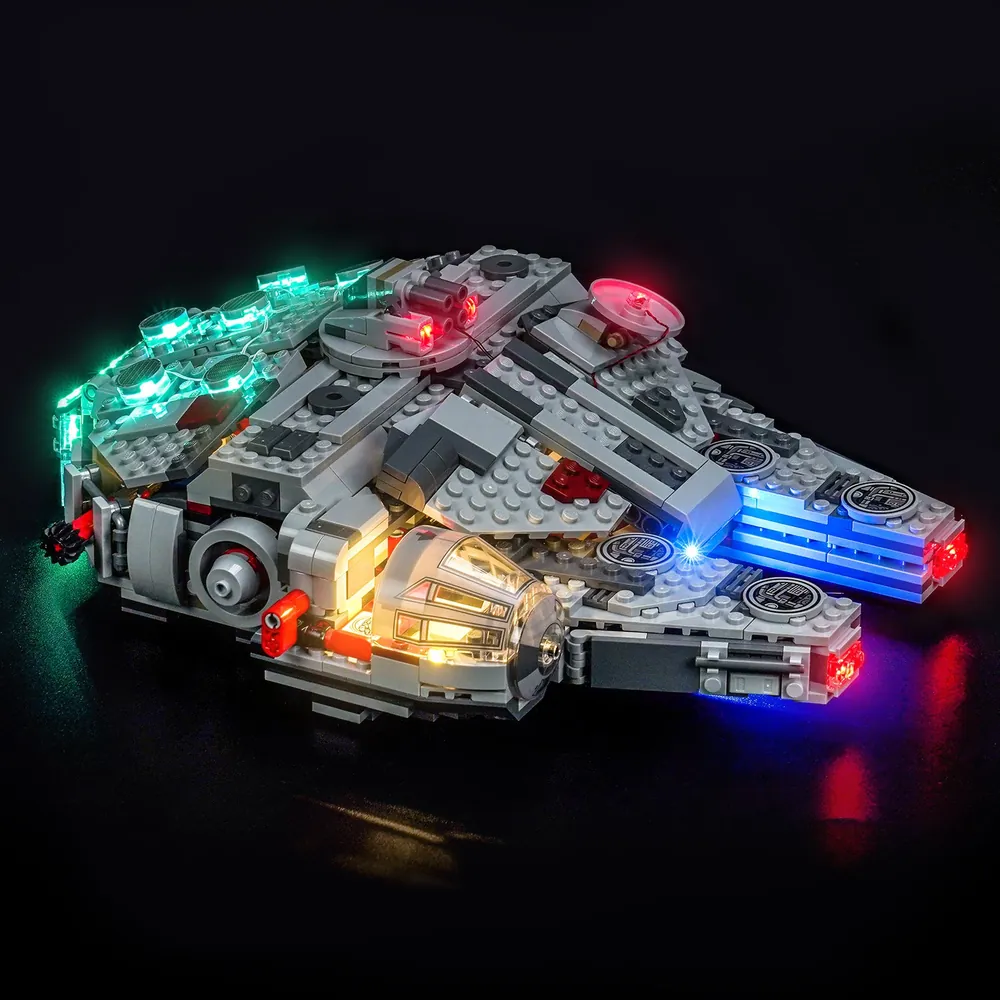 BrickBling light kit for LEGO Millennium Falcon 75426 with engine glow