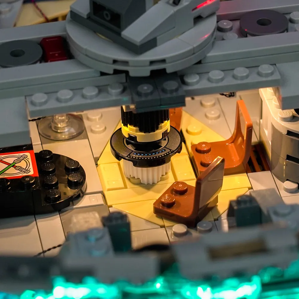 BrickBling light kit for LEGO Millennium Falcon 75426 with cockpit lights