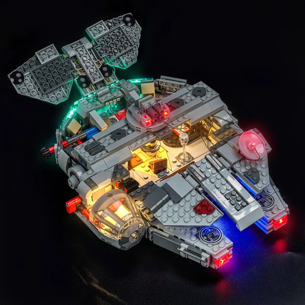 BrickBling light kit for LEGO Millennium Falcon 75426 with remote control