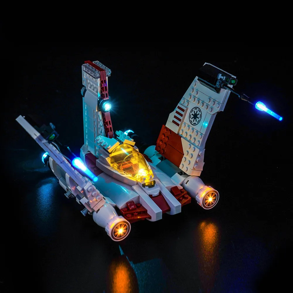 BrickBling LED kit for LEGO Star Wars V-19 Torrent Starfighter 75432 with remote control