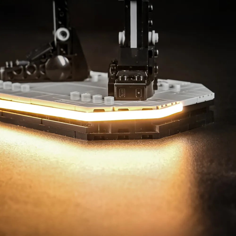 Lightailing lighting harness visible on LEGO K-2SO