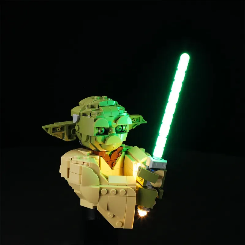 Thicker wire harness on Yoda Bust 75438