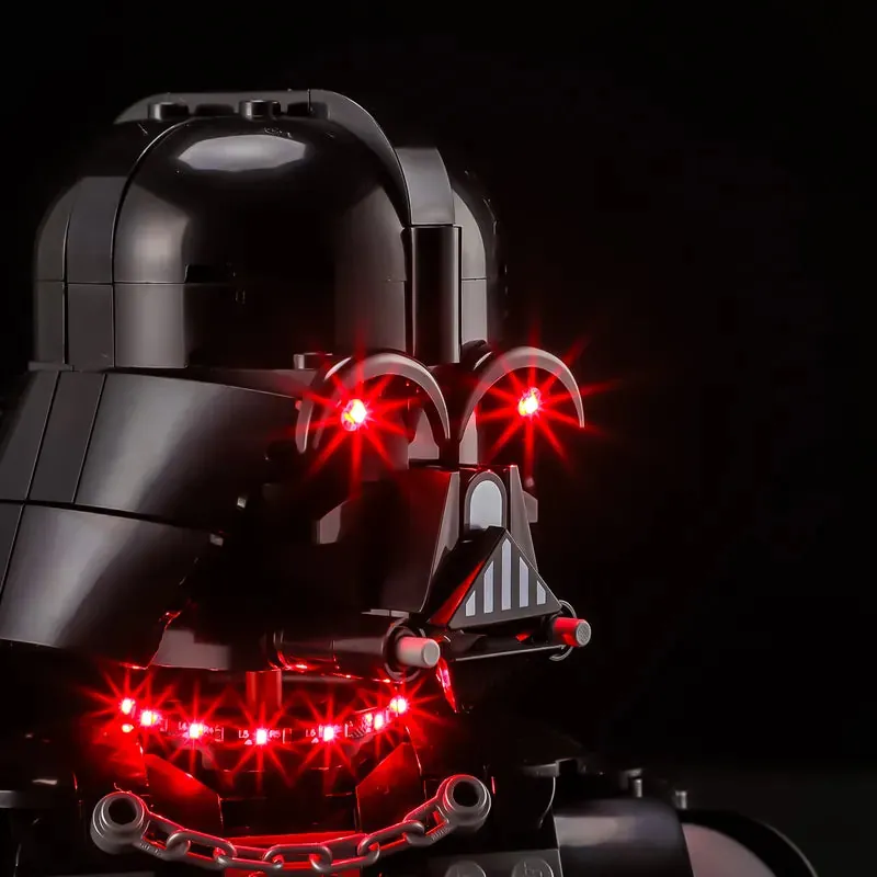 Lightailing harness installation on LEGO Darth Vader Bust 75439