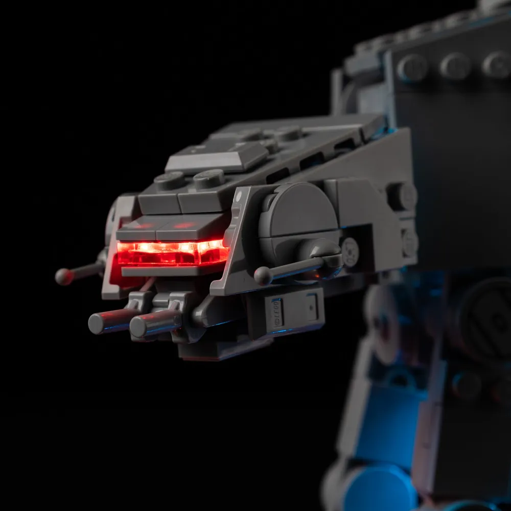 Game of Bricks AT-AT 75440 head laser lights