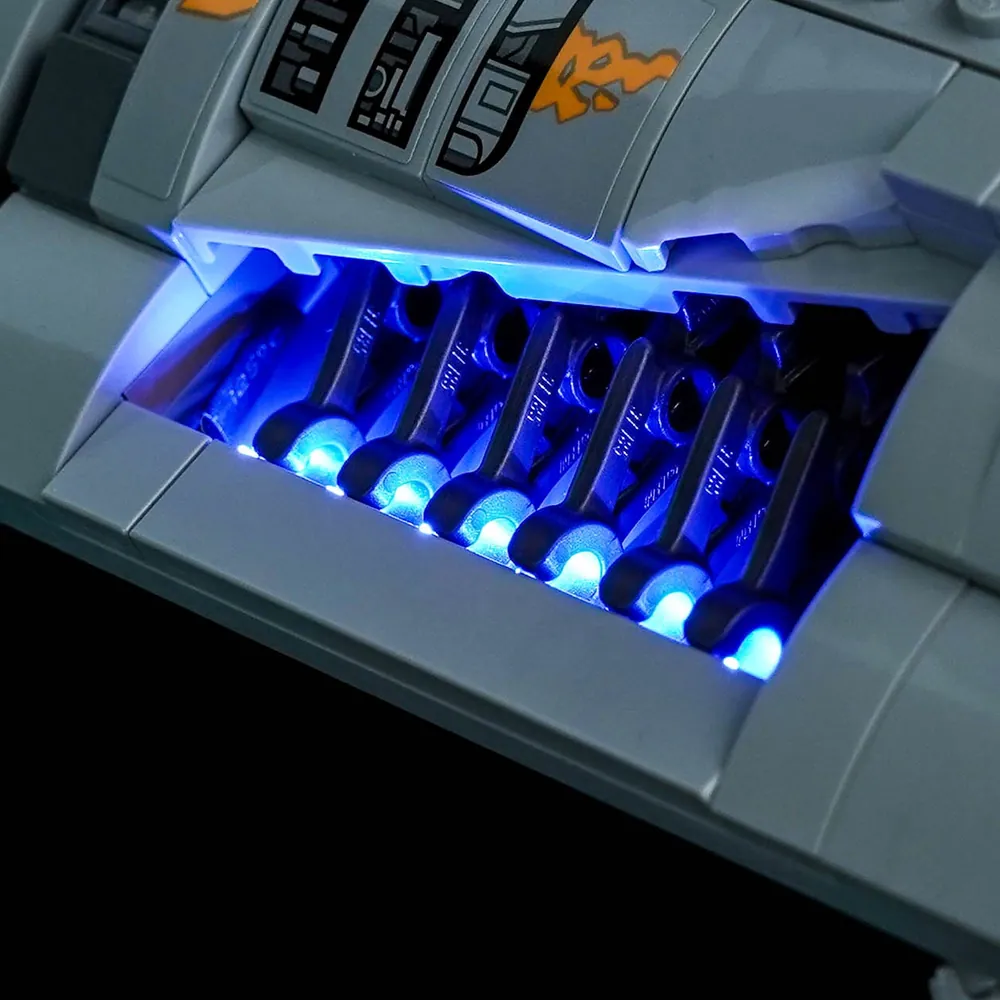 LEGO 75442 with BrickBling lights, engine glow