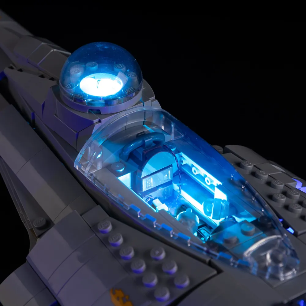 LEGO 75442 with Game of Bricks lighting, cockpit detail