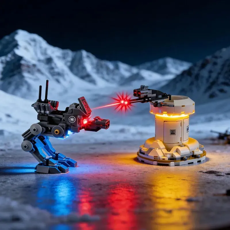 Lightailing LED kit for LEGO AT-RT Attack 75444 lighting the walker and turret