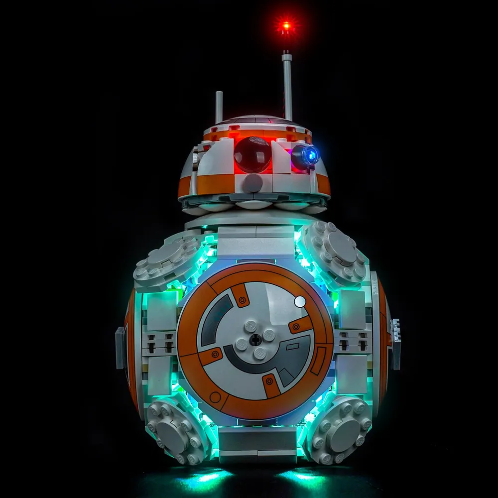 BrickBling LED kit for LEGO BB-8 75452 lighting the dome and body