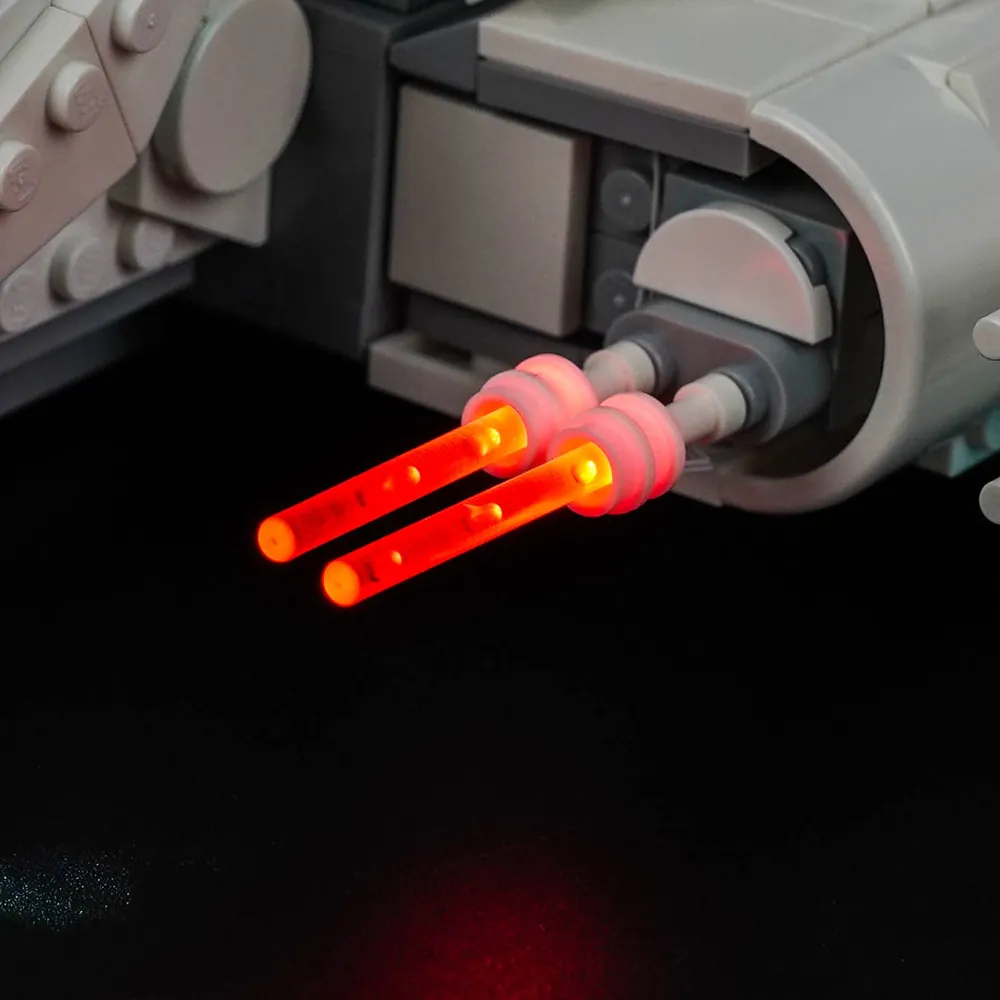 BrickBling micro-LEDs on Imperial Shuttle 75459