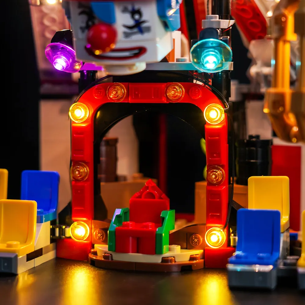 BrickBling lighting on Buggy's Big Top tent interior