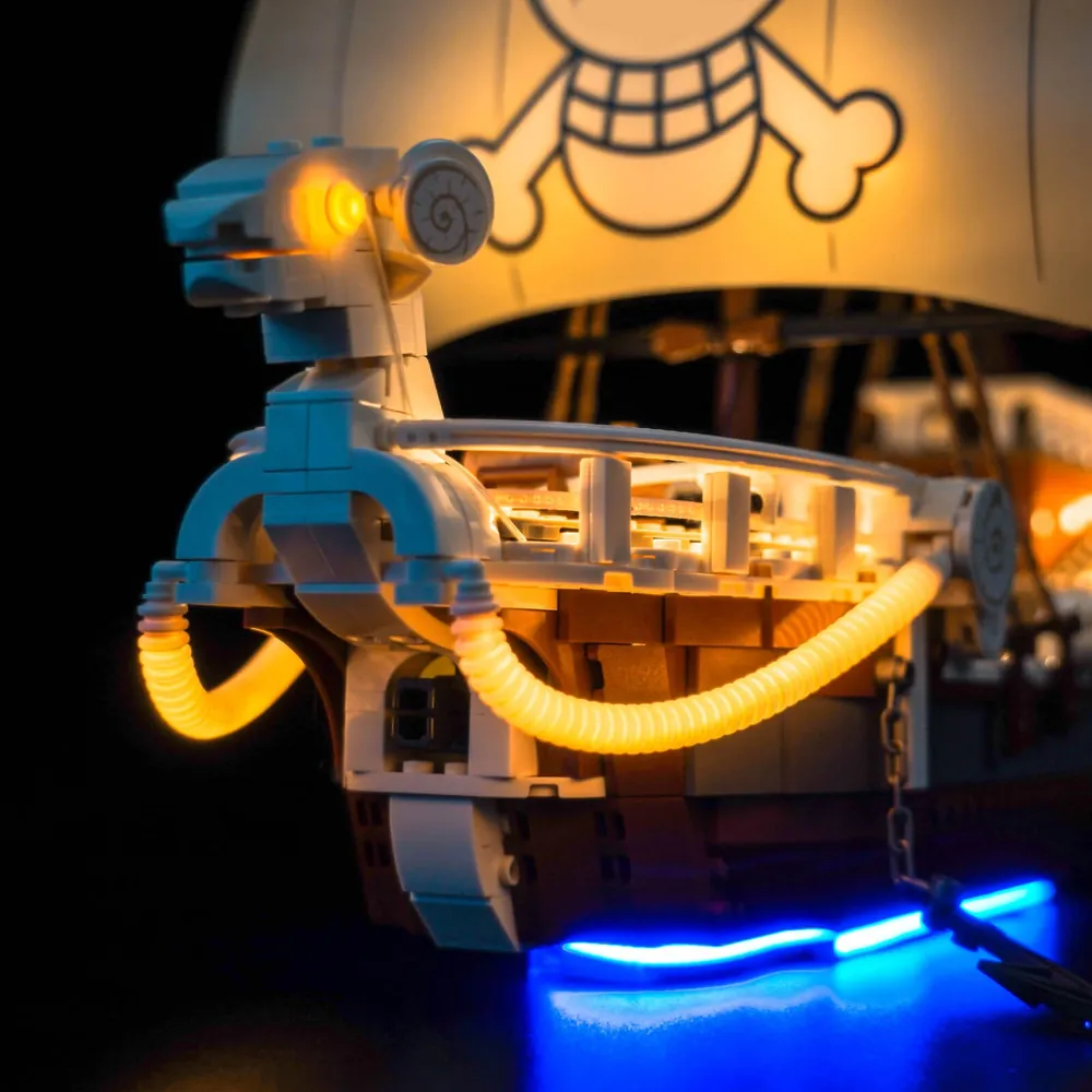 Remote controlled LED lighting for LEGO 75639 Going Merry by BrickBling