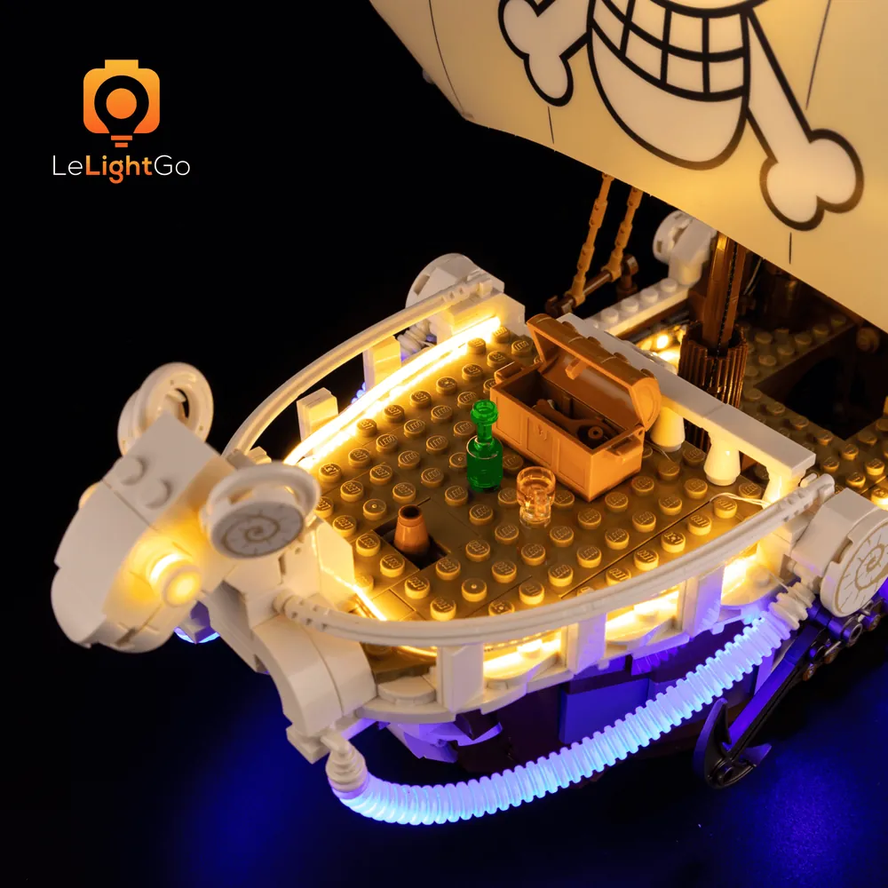 Remote controlled LED lighting for LEGO One Piece ship 75639 by LeLightGo