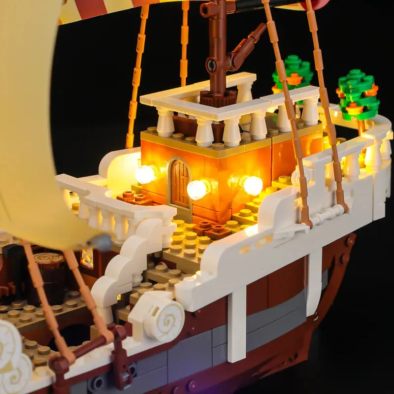 Pre-soldered harness LED lighting for LEGO One Piece ship 75639