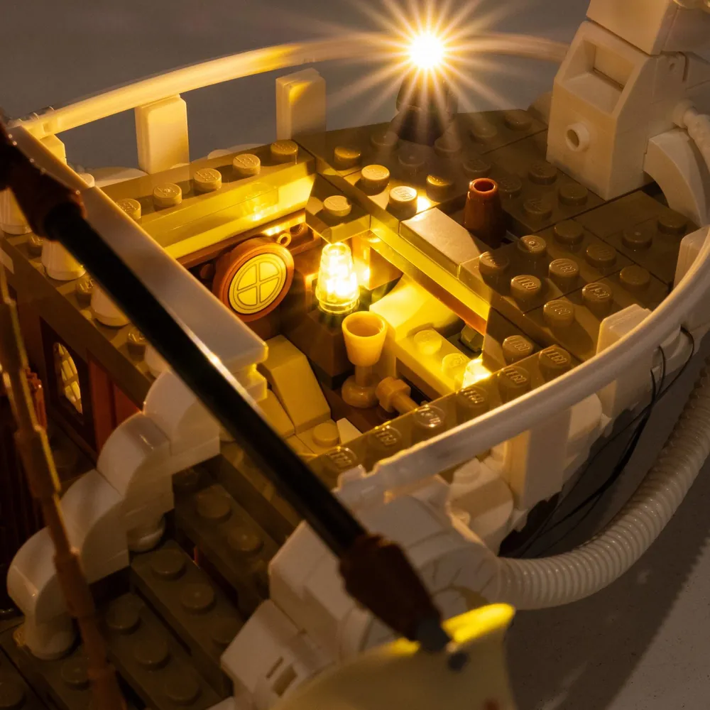 Budget LED lighting for LEGO One Piece ship 75639 by LightMyBricks