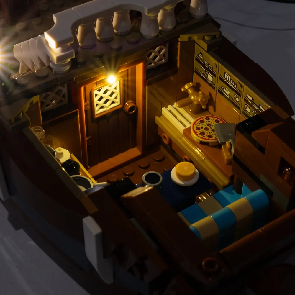 Simple LED illumination for LEGO 75639 Going Merry