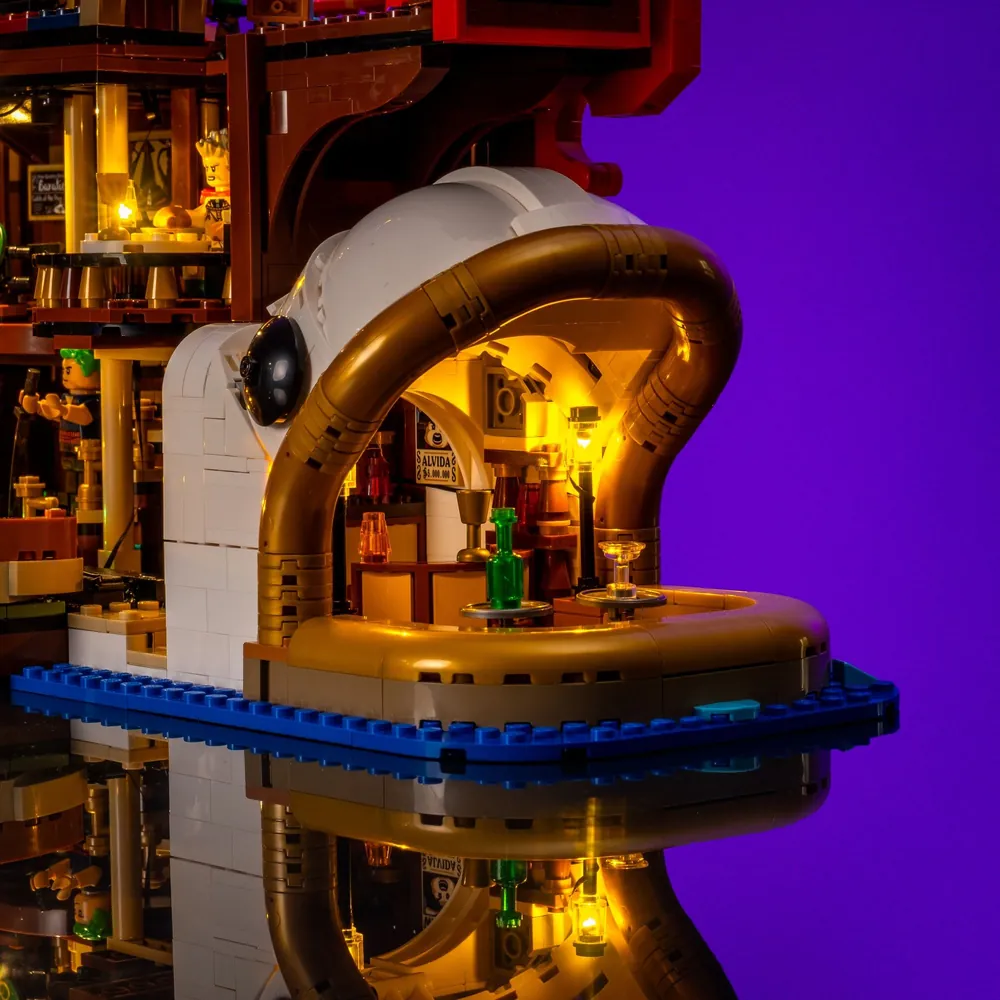 LightMyBricks lights highlighting LEGO One Piece ship details