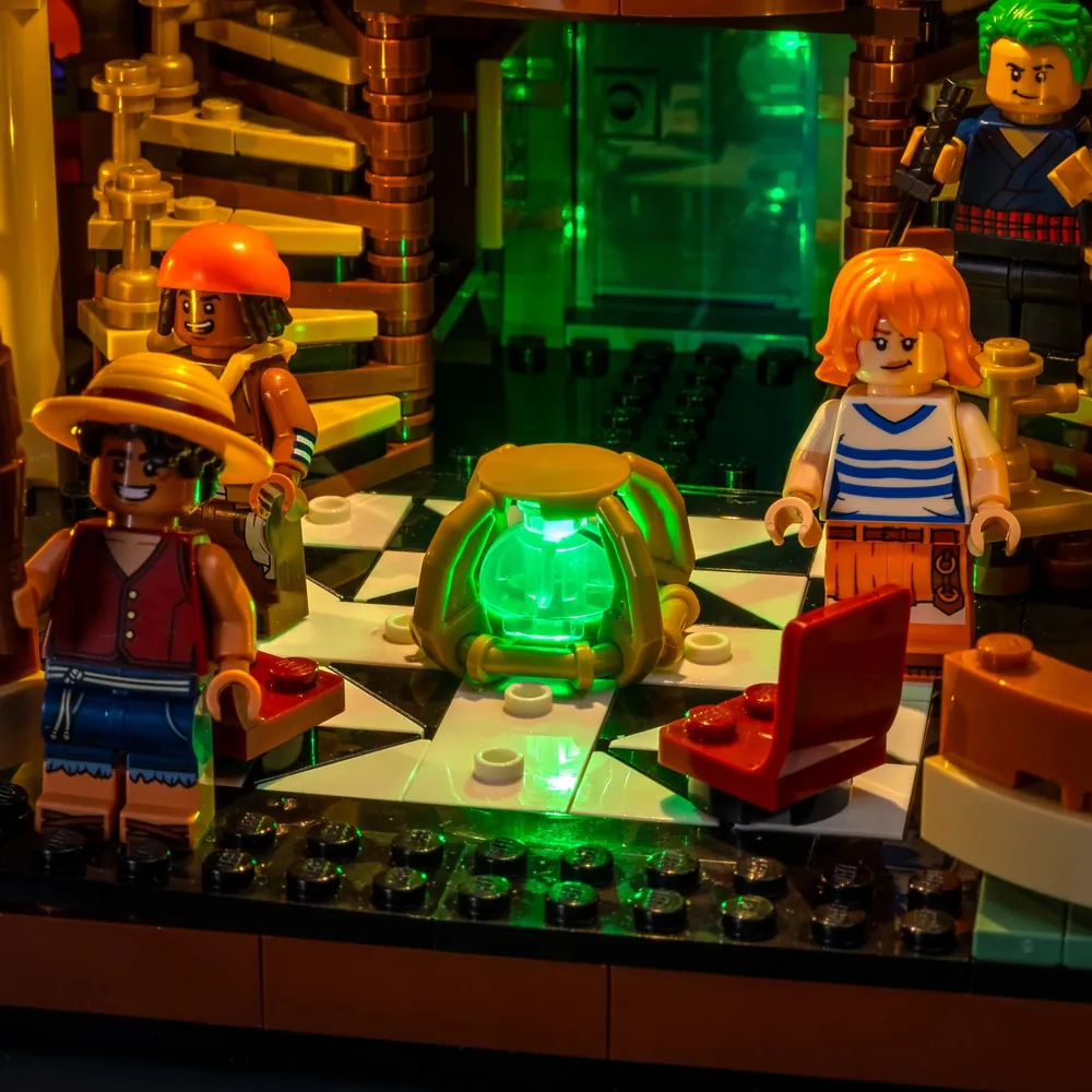Expensive LED kit from LightMyBricks for LEGO Baratie display