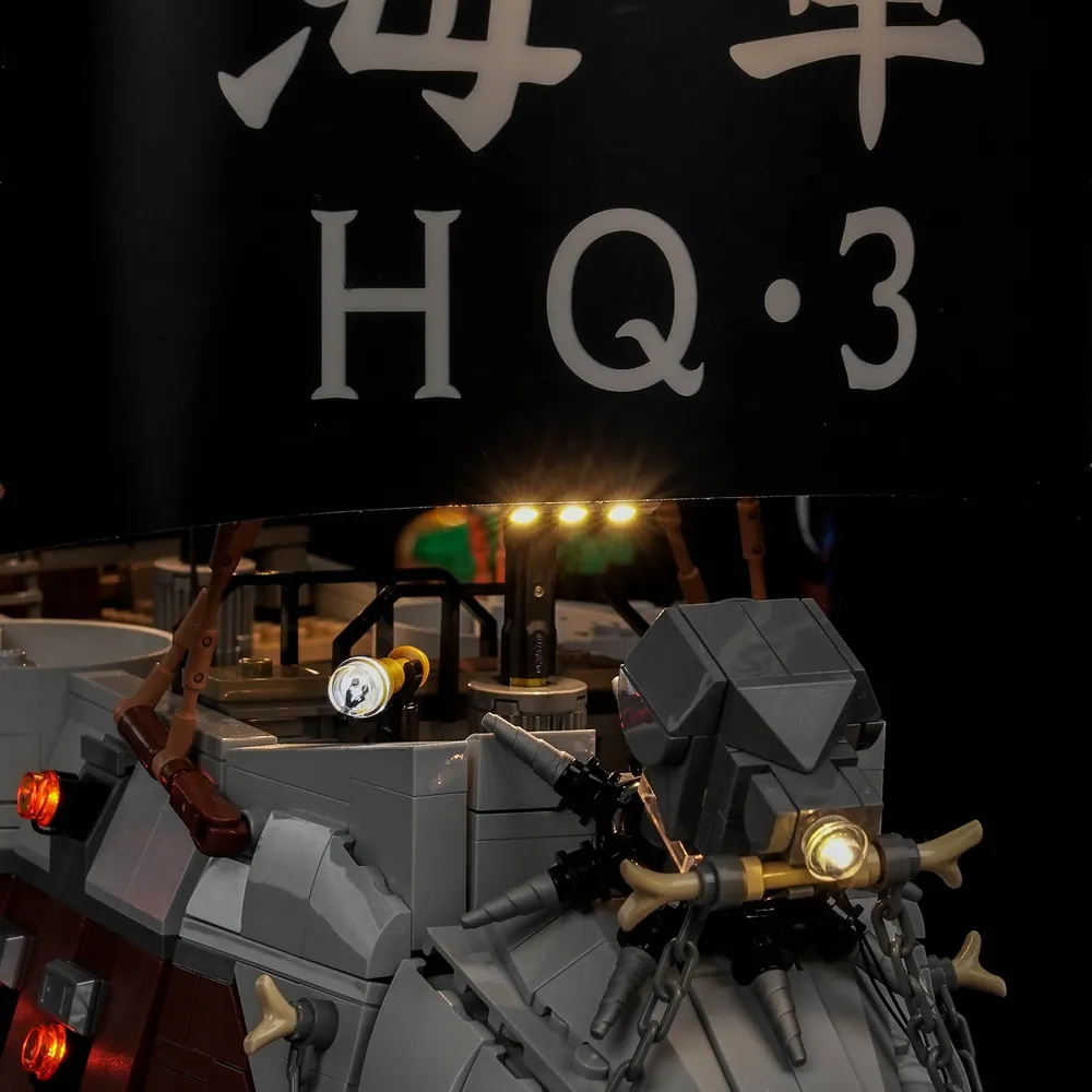 BrickBling remote control variant for LEGO Garp's Marine Battleship 75646, easy switching between light scenes