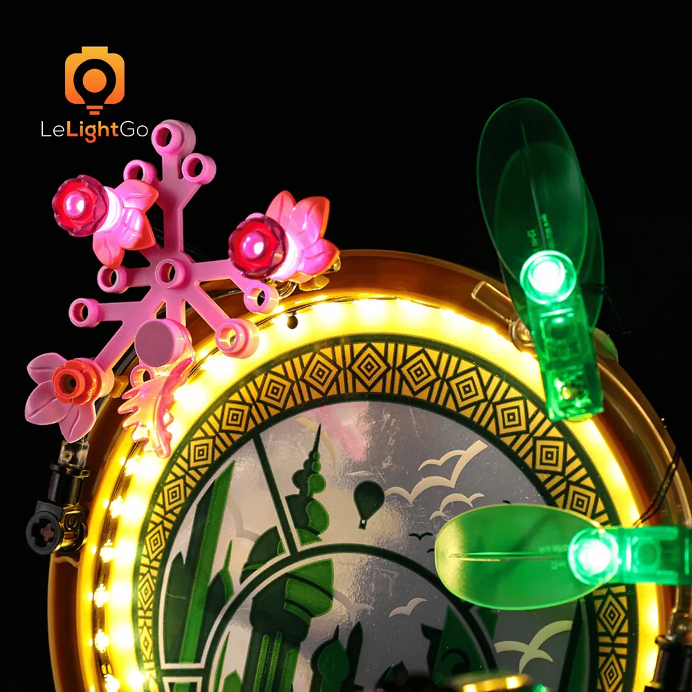 LeLightGo LED glow on the Emerald City backdrop