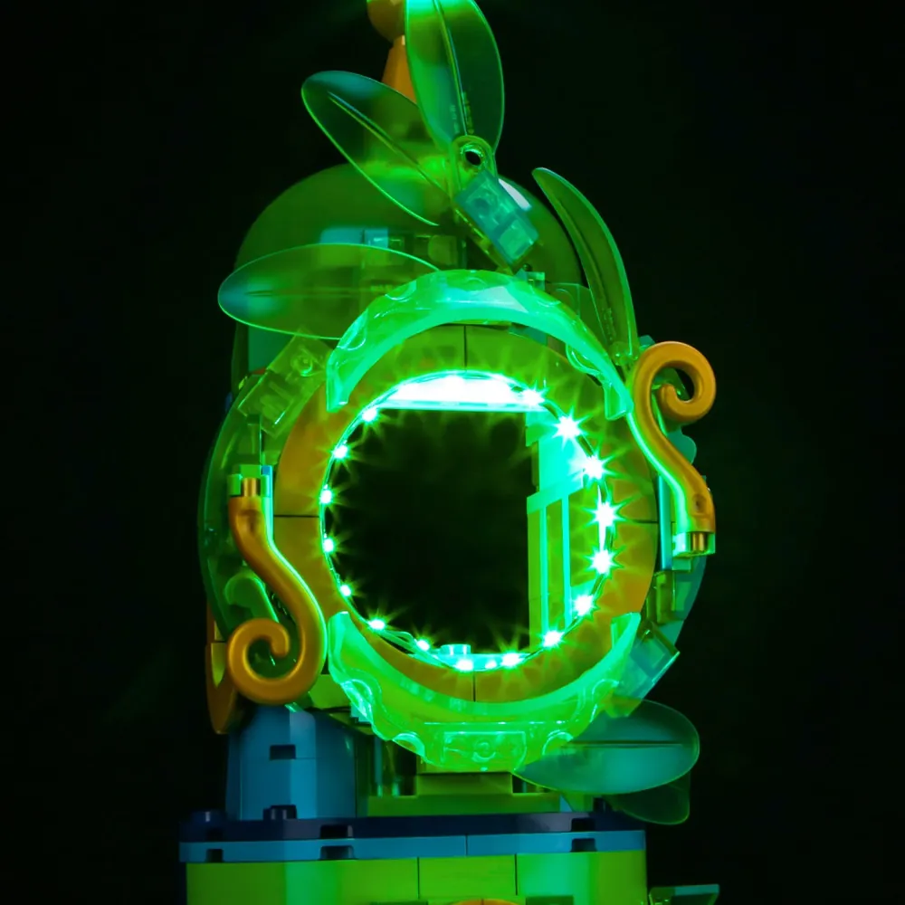 LEGO 75684 with BrickBling lighting kit, full view