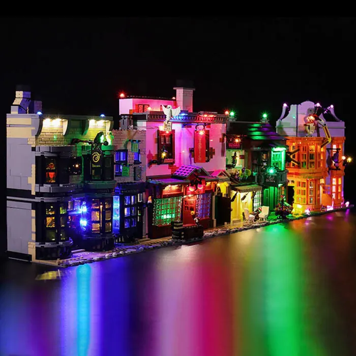 BrickBling LED kit for LEGO Diagon Alley 75978 with modular micro-LEDs