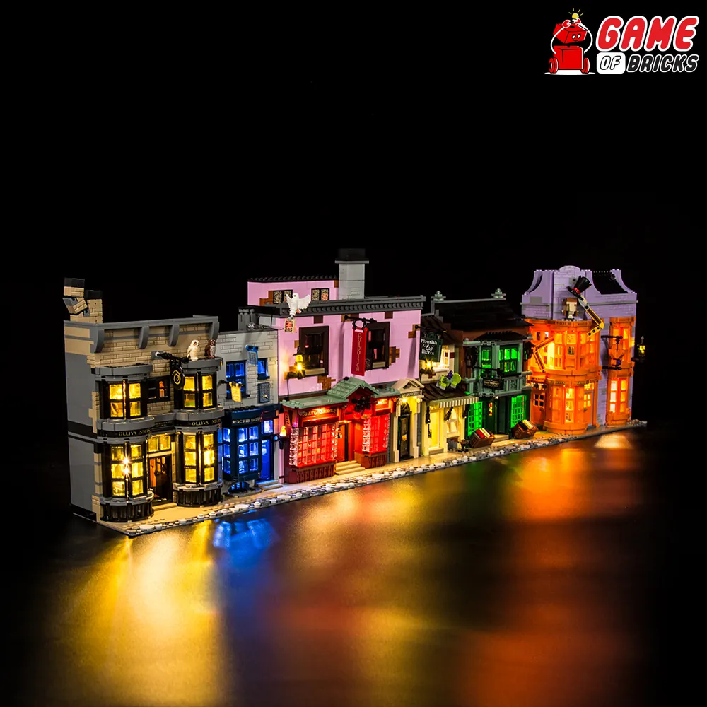 Game of Bricks LED kit for LEGO Diagon Alley 75978 with expansion boards