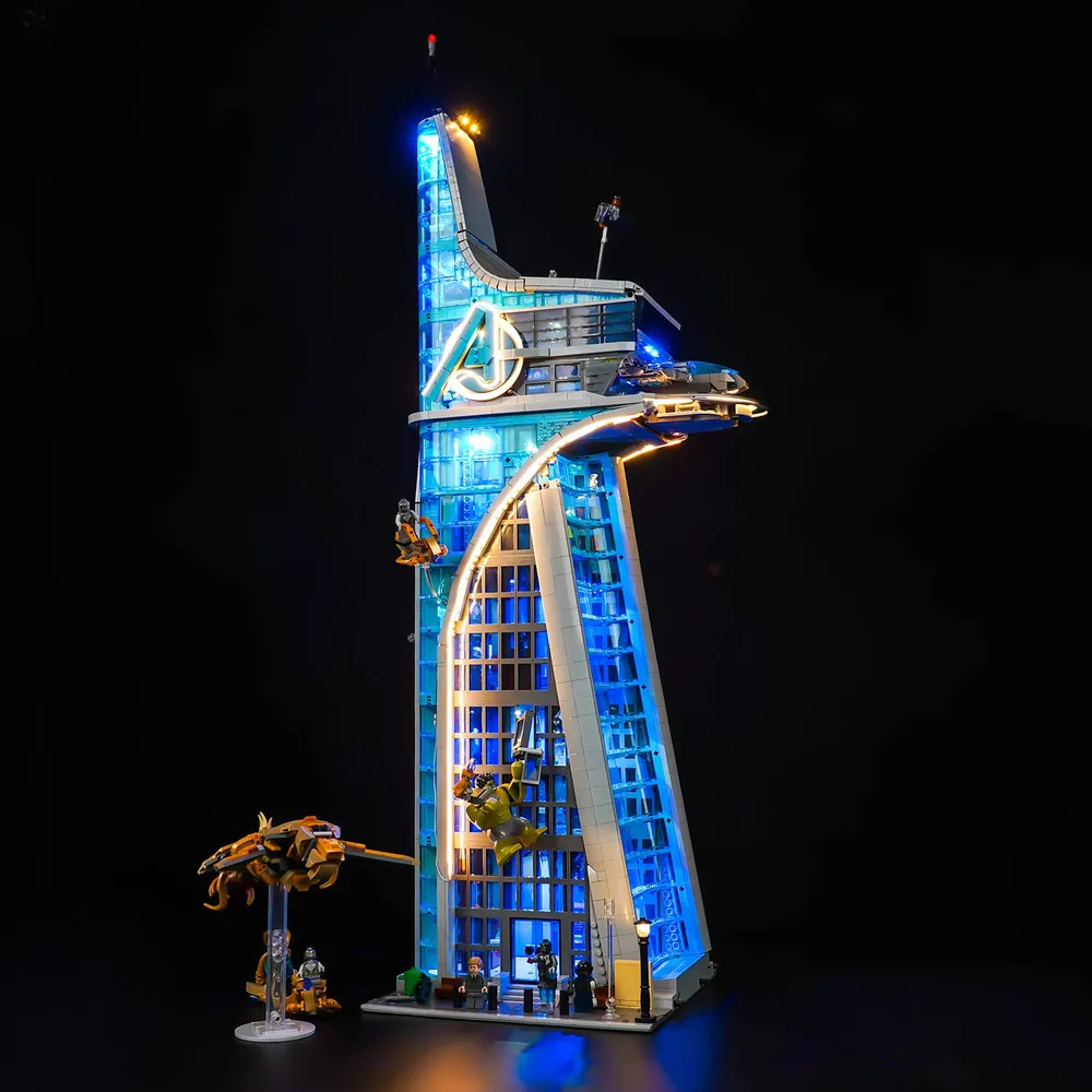 BrickBling LED kit for LEGO Avengers Tower 76269 with remote control option