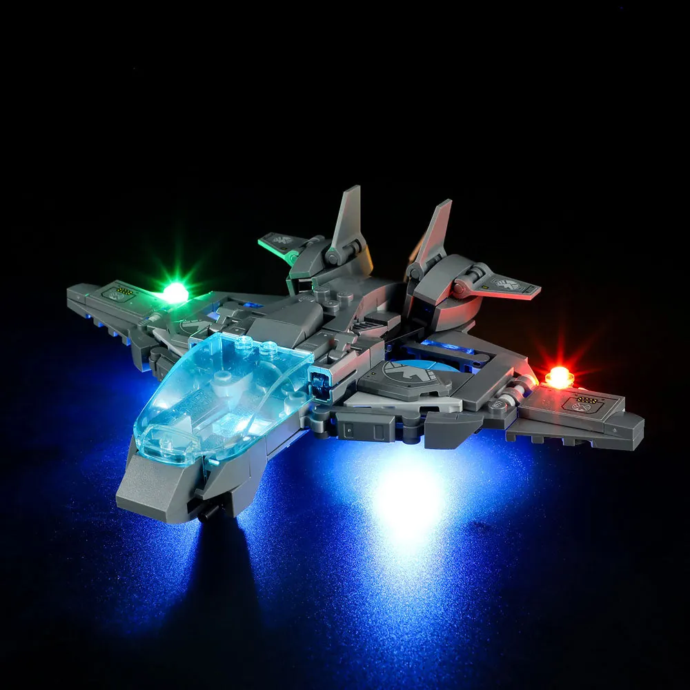Avengers Tower 76269 illuminated by Lightailing median-priced kit