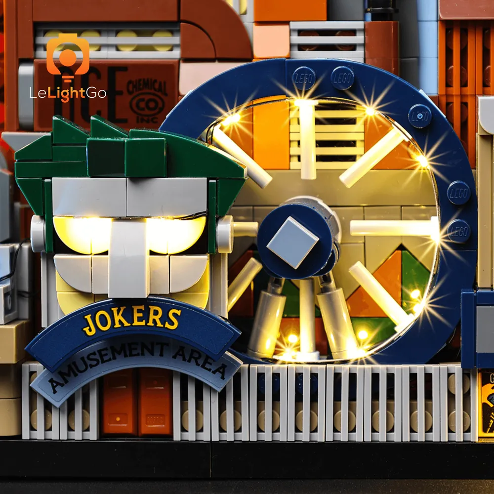 LeLightGo lighting for LEGO 76271 Gotham City buildings