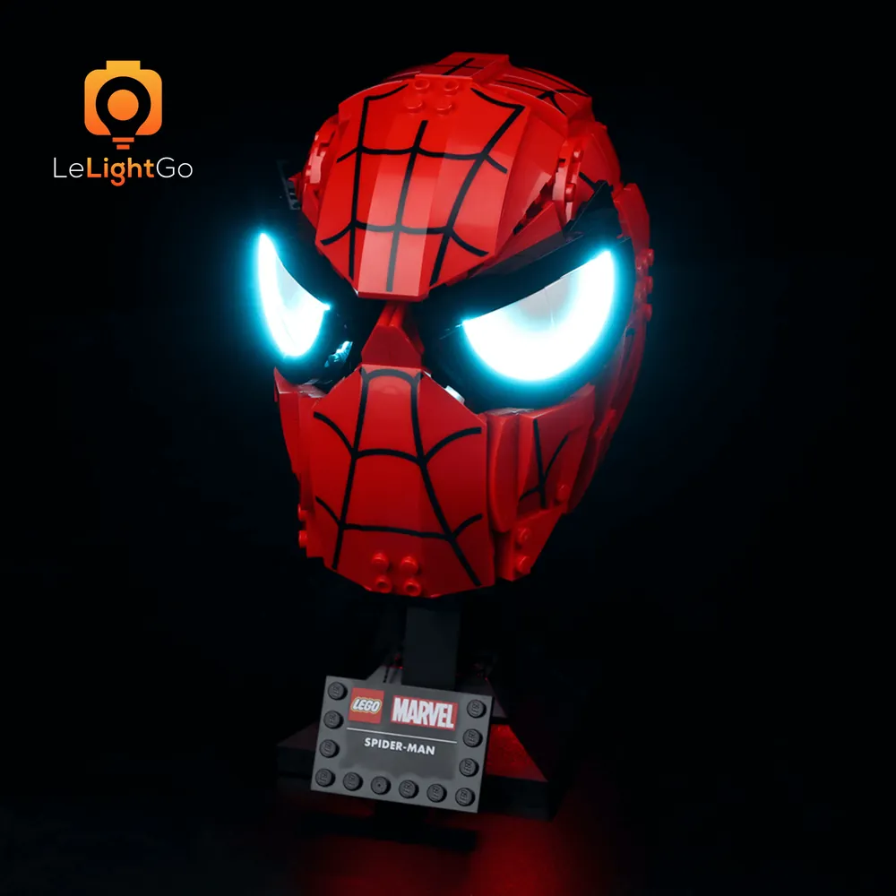 LeLightGo LED kit for LEGO Spider-Man's Mask 76285 with bright eye lighting