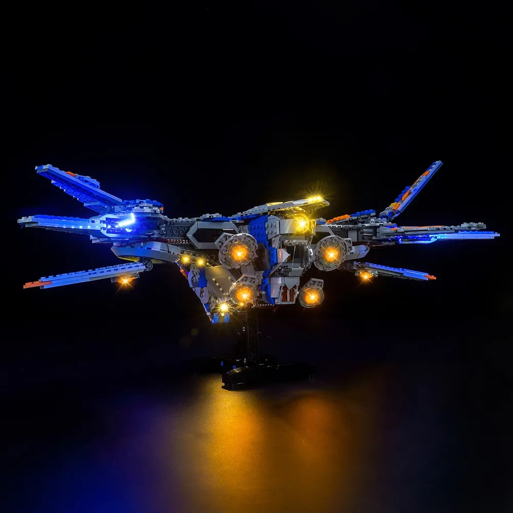 LEGO Milano with BrickBling remote control version and colored lighting accents