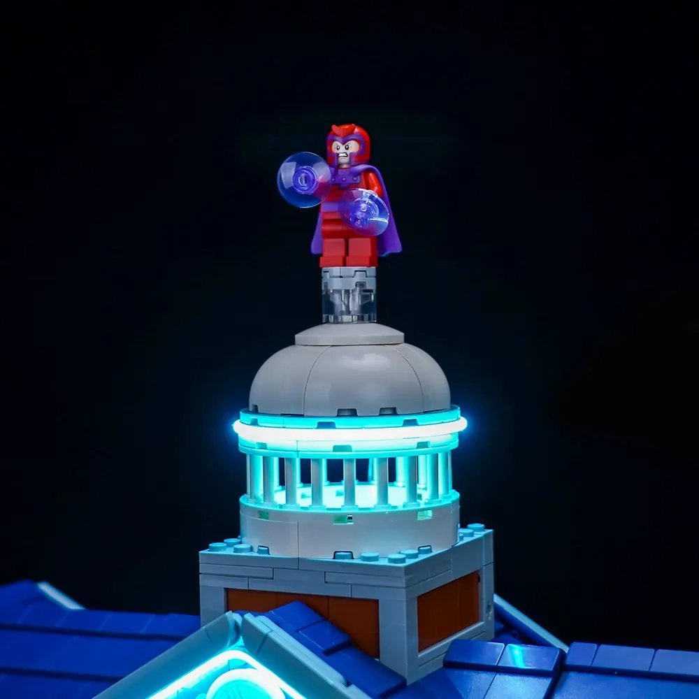 BrickBling light kit for LEGO Marvel 76294 enhancing the Sentinel battle
