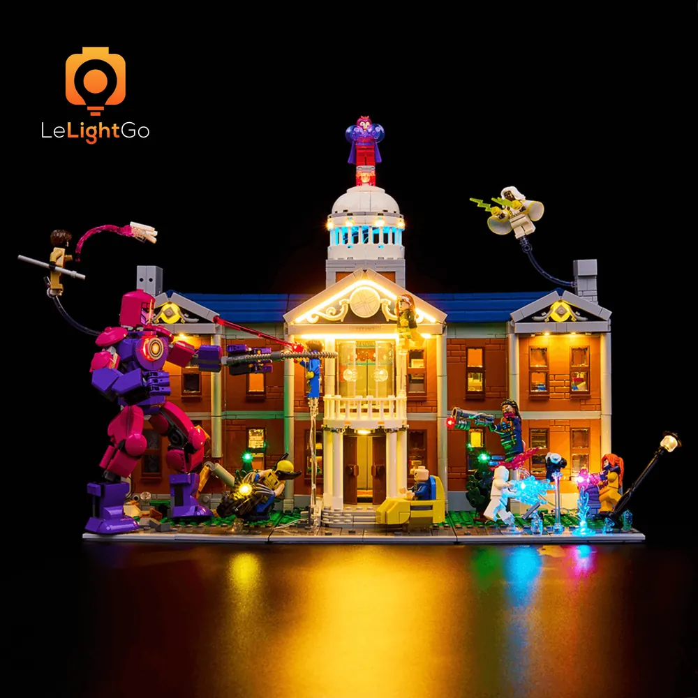 LeLightGo budget LED kit for LEGO X-Mansion 76294 with classic option