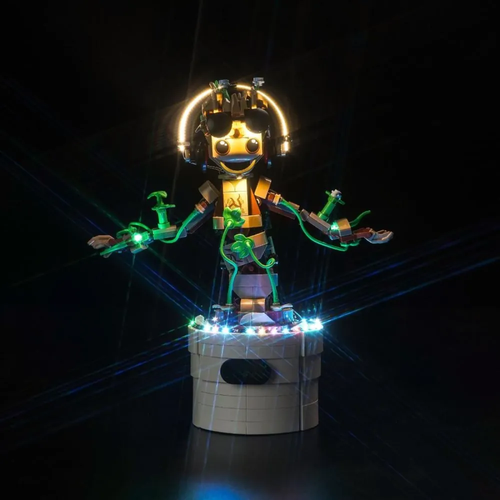 BrickBling LED kit for LEGO Dancing Groot with modular micro-LEDs