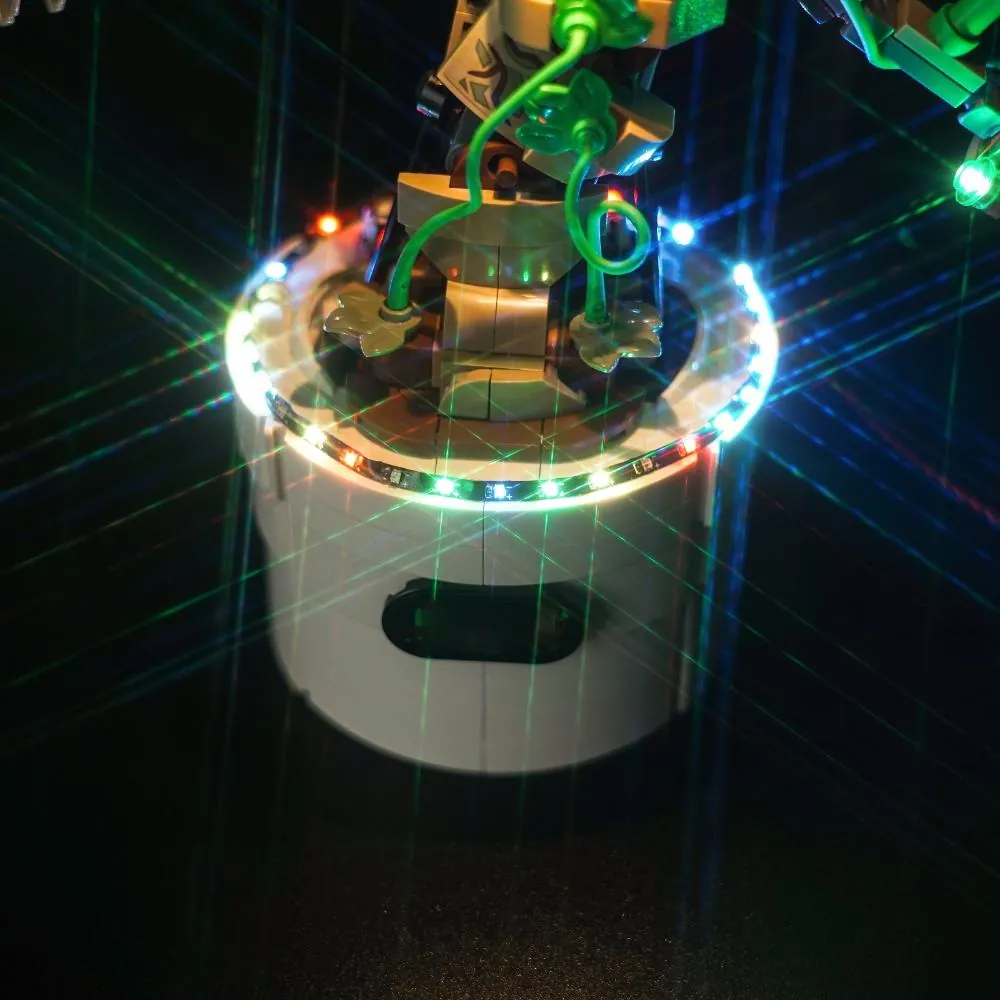 BrickBling sound-reactive LED kit for Dancing Groot