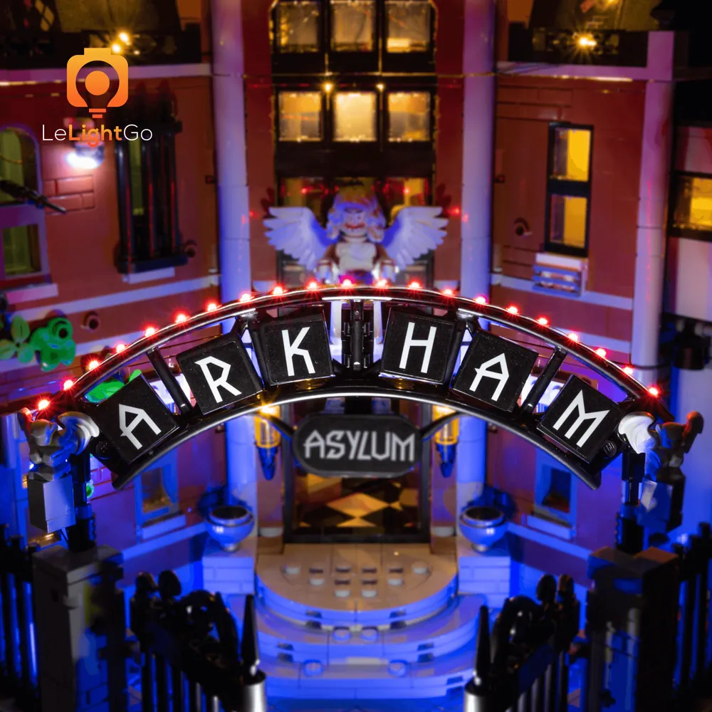 Remote control variant of LeLightGo lighting for LEGO Arkham Asylum 76300