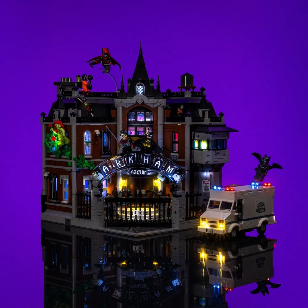 Light My Bricks premium LED kit for LEGO Arkham Asylum 76300