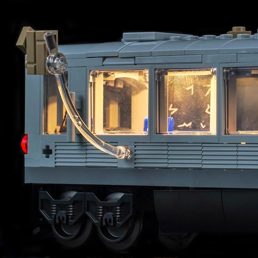 LEGO 76321 train interior lit by BrickBling kit