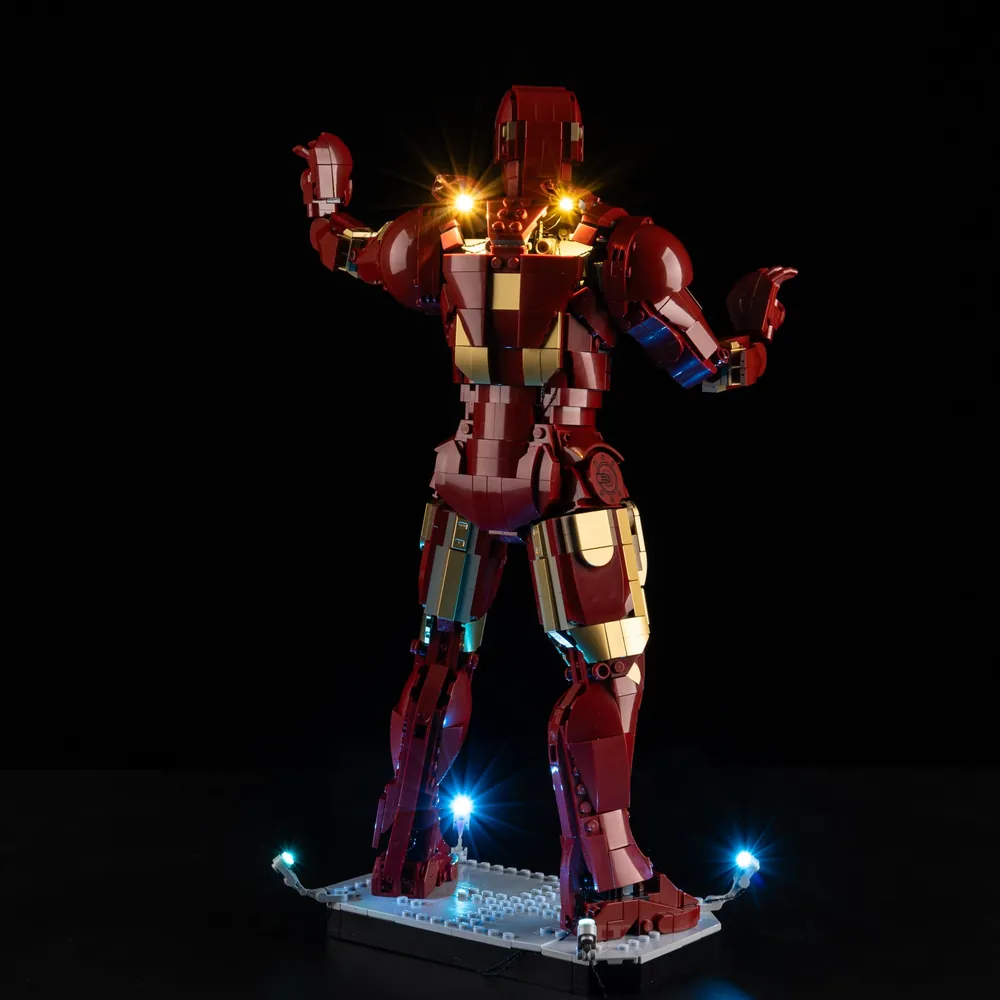 Iron Man Mark 3 with Game of Bricks remote lighting