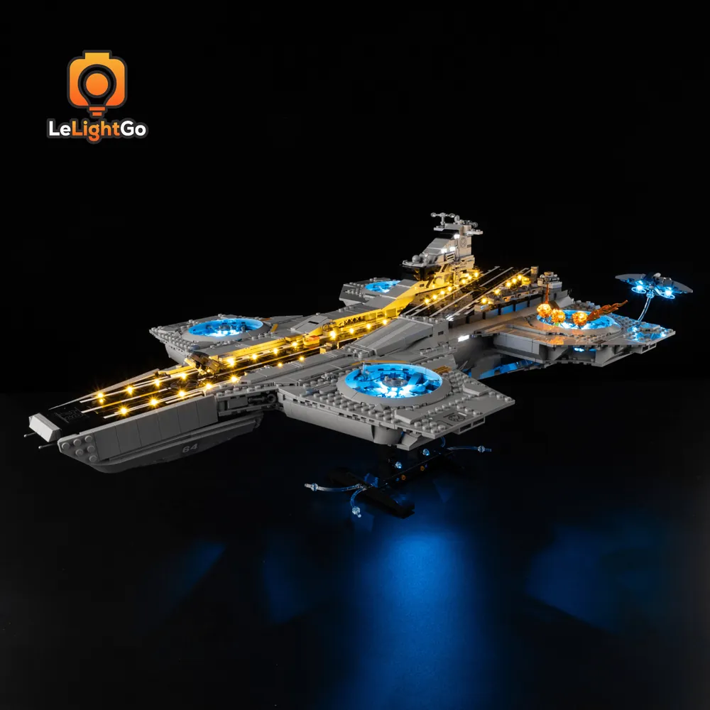 LeLightGo LED kit for LEGO S.H.I.E.L.D. Helicarrier 76354 with touch control