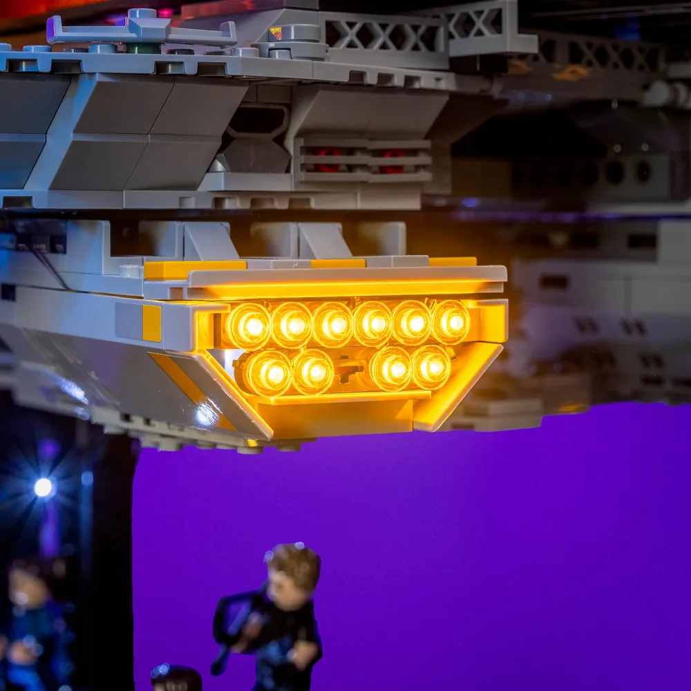 LightMyBricks premium LED kit on Helicarrier