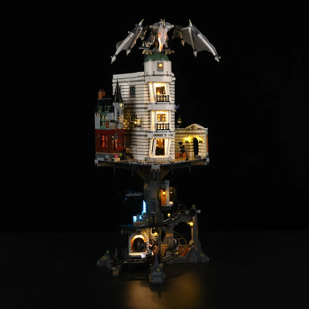 Game of Bricks light kit for LEGO Gringotts Wizarding Bank 76417, expansion board system