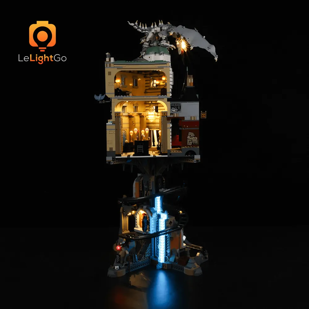 LeLightGo Gringotts light kit with remote option, LEGO 76417
