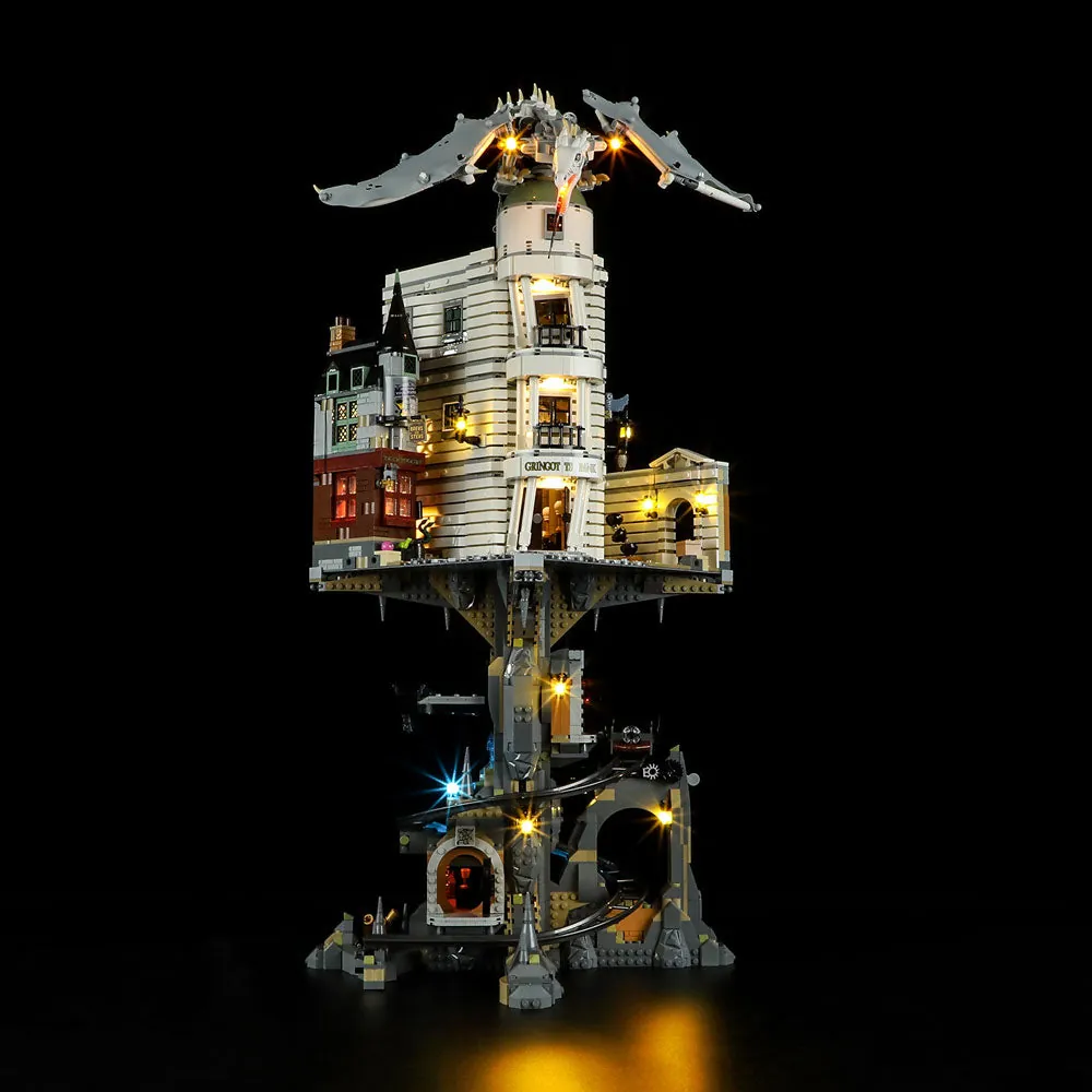 Lightailing light kit for LEGO Gringotts Wizarding Bank 76417, pre-soldered harness